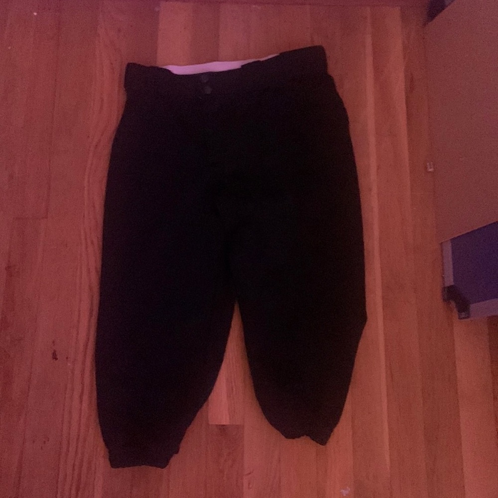 Softball black game pants medium